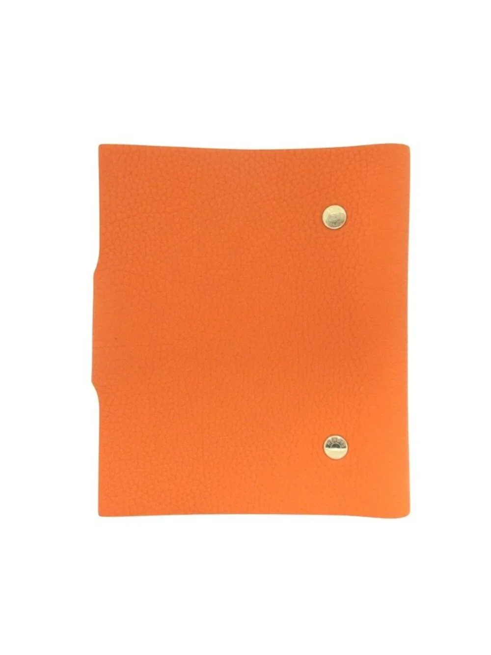 Hermes PM Note Cover Notebook Togo Leather Series Button Orange Agenda